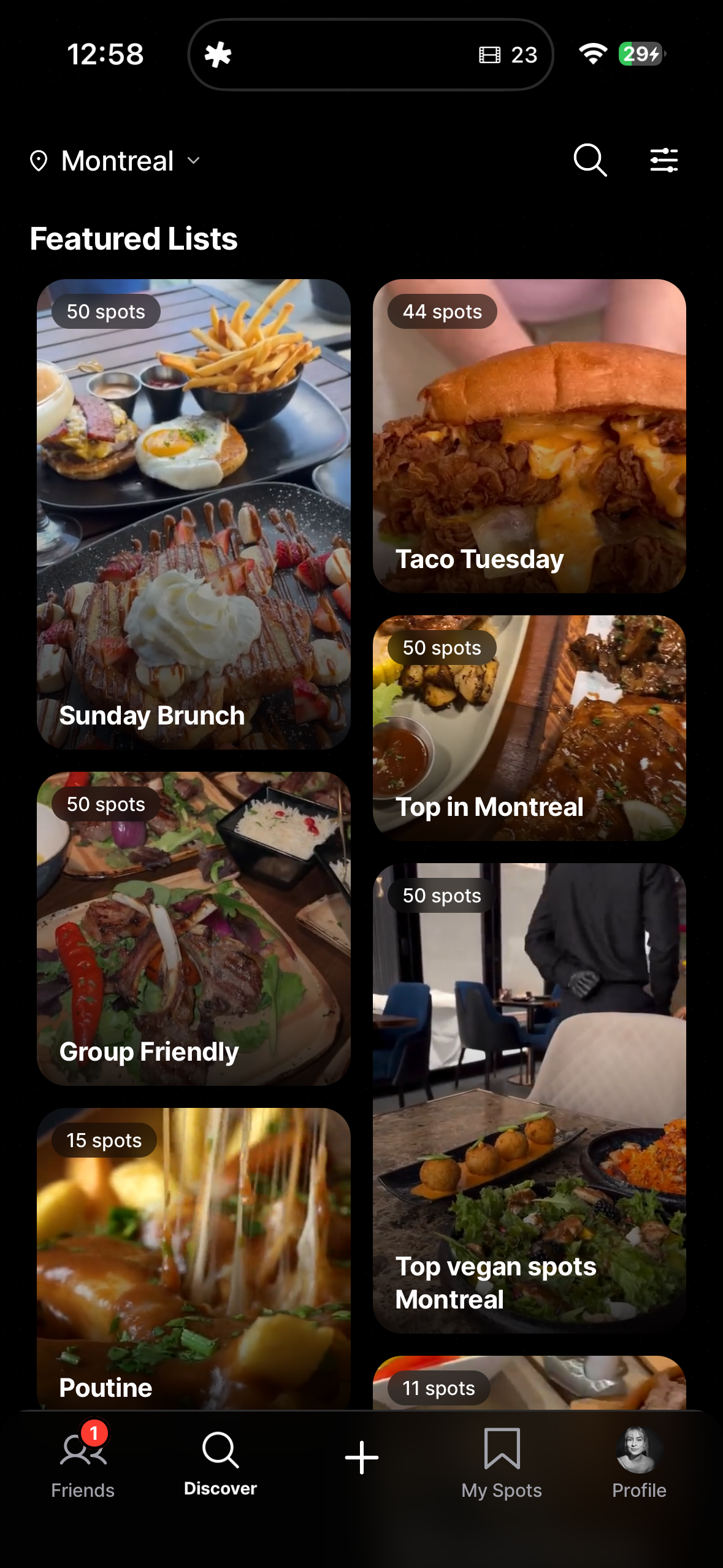 Flavr app — Discover